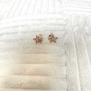 LUXURY STUD EARRINGS STAR DESIGN COLOR LAMINATED 18K GOLD